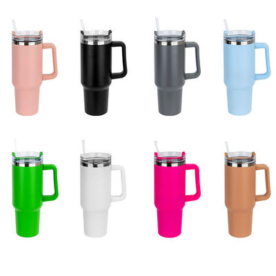Επαγγελματικά δώρα 40oz Custom Stanley Ατσάλινο ταξιδιωτικό μπουκάλι Tumbler με λαβή σε οποιοδήποτε χρώμα
