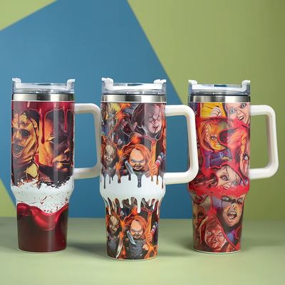 Επαγγελματικά δώρα 40oz Custom Stanley Ατσάλινο ταξιδιωτικό μπουκάλι Tumbler με λαβή σε οποιοδήποτε χρώμα