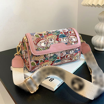 Πολυεστέρα Επιστρωμένη Crossbody τσάντα για γυναίκες Instagram-άξιος σχεδιασμός καρτούν αρκούδα