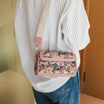 Πολυεστέρα Επιστρωμένη Crossbody τσάντα για γυναίκες Instagram-άξιος σχεδιασμός καρτούν αρκούδα