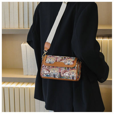 Πολυεστέρα Επιστρωμένη Crossbody τσάντα για γυναίκες Instagram-άξιος σχεδιασμός καρτούν αρκούδα