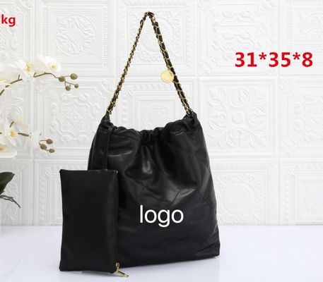 5 χρώματα Μεγάλη μεταλλική αλυσίδα Tote τσάντες για γυναίκες σχεδιαστής όλες τις εποχές Μεγάλο μέγεθος