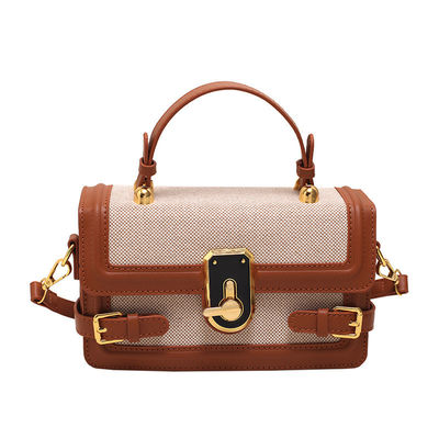 Καμερα Crossbody τσάντα χειρός από παλιά πλεκτά ύφασμα με μακρύ λουρί και κλείσιμο Zip στο Ins το καλοκαίρι