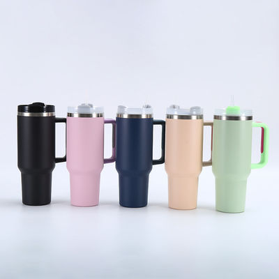 40oz Ατσάλινο Tumbler Απομονωμένη ταξιδιωτική κούπα για ζεστά και κρύα ποτά στην κίνηση