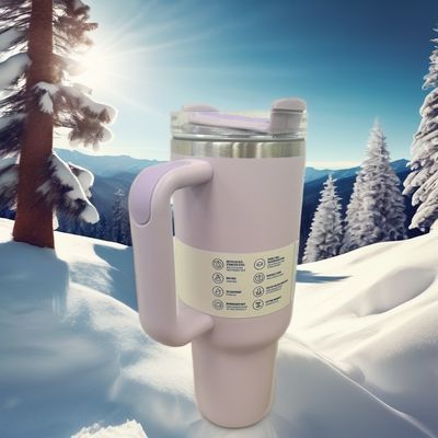 Θερμική μόνωση 40oz Κύπελλο νερού με λαβή για ενήλικες Εξωτερική περιοδεία Επενδυτικά δώρα