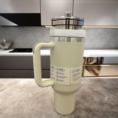 Θερμική μόνωση 40oz Κύπελλο νερού με λαβή για ενήλικες Εξωτερική περιοδεία Επενδυτικά δώρα