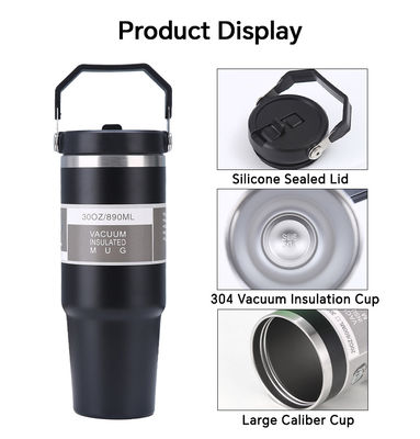 Αειφόρος Απομονωμένο Tumbler Καφέ Κούπα Αυτοκίνητο Μπίρα ταξιδιωτικό κύπελλο με λαβή και κάλυμμα 20oz 30oz