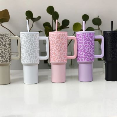 Προσαρμοσμένη περιπέτεια 40oz ατσάλινο tumbler με διπλή μόνωση τοίχου και λαβή