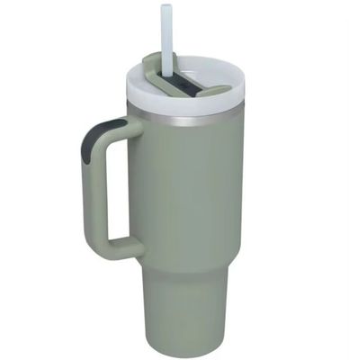 2.0 Beauchy Custom 40oz ανοξείδωτου χάλυβα Απομονωμένο ταξιδιωτικό φλιτζάνι με άχυρο με καπάκι