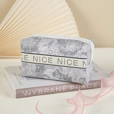 Εργαλεία Αποθήκευση Eco Burlap Μακιγιάζ Τύπος Γράμμα Τυπωμένο Bolsa De Maquillaje για Γυναίκες Τύπους