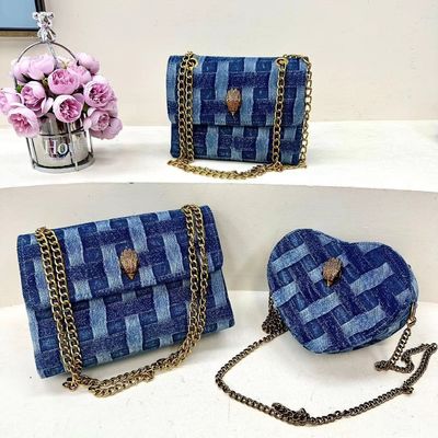 Καμβά υφάσματα τετράγωνο Crossbody τσάντες σχεδιαστής Eagle Head Messenger για τη μόδα
