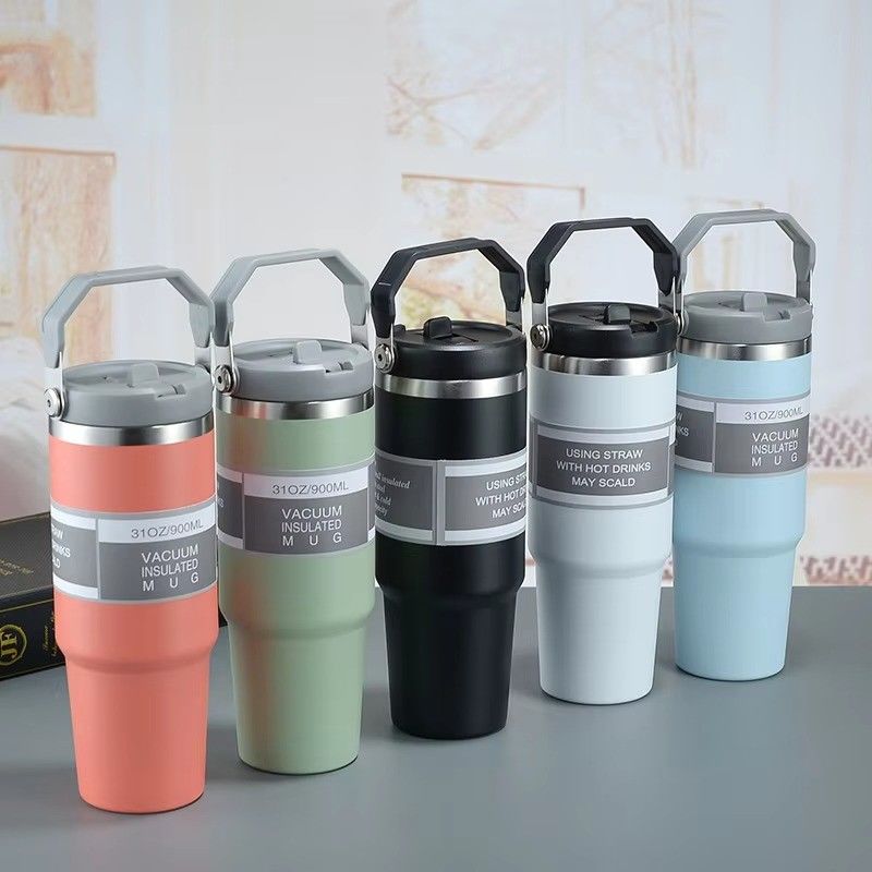 Αειφόρος Απομονωμένο Tumbler Καφέ Κούπα Αυτοκίνητο Μπίρα ταξιδιωτικό κύπελλο με λαβή και κάλυμμα 20oz 30oz